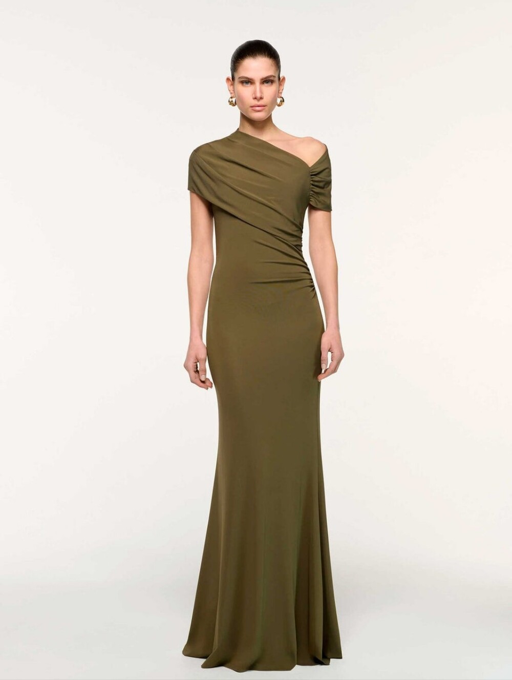 Roland Mouret Asymmetrical Maxi Dress$1,118 Size US 6
